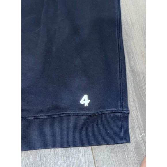 Fourlaps Hoodie Mens L Navy Blue Re-Up Performance Fabric Knit - Picture 5 of 7